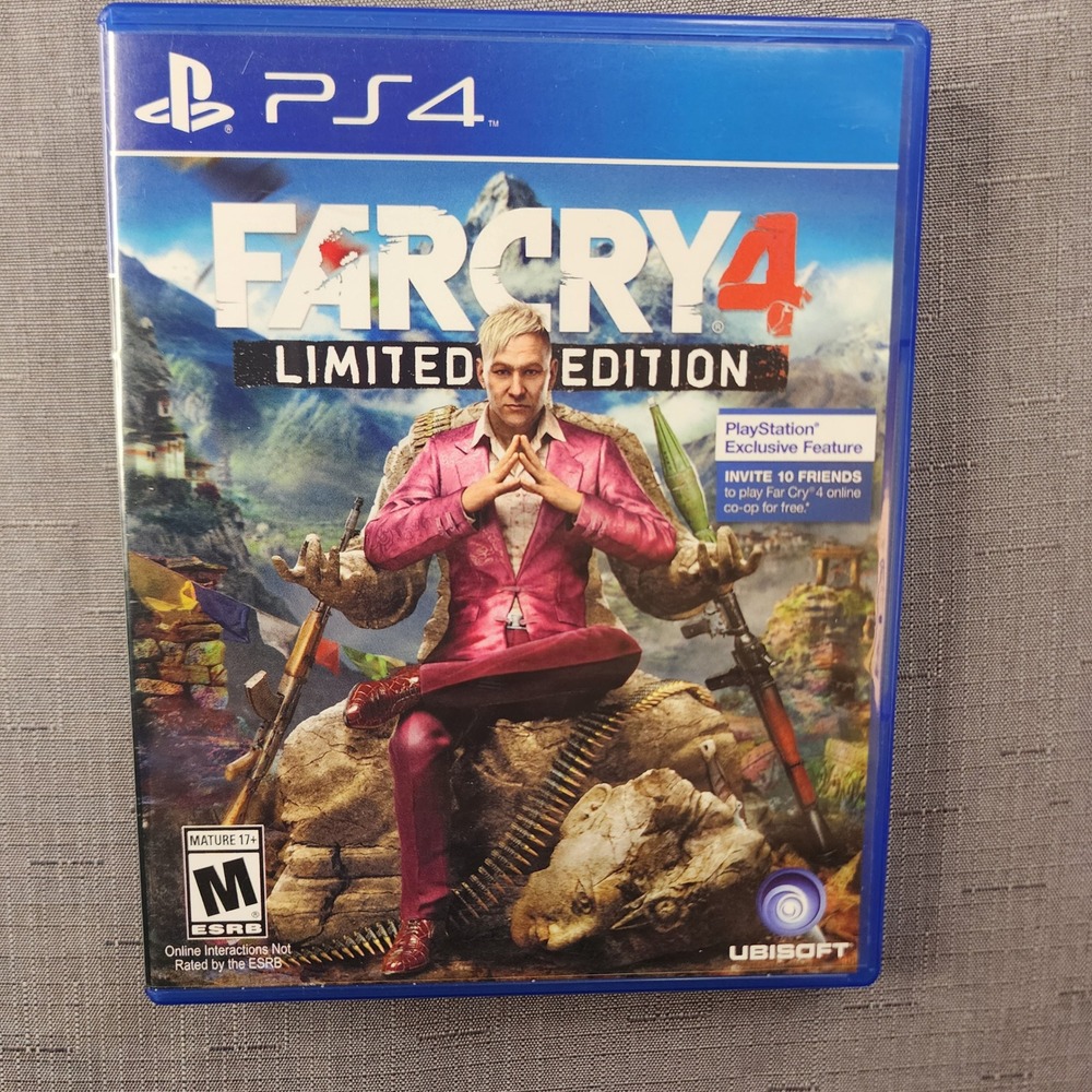 Far Cry 4 Limited Edition Sony PlayStation 4 PS4 Video Game Ubisoft 2014